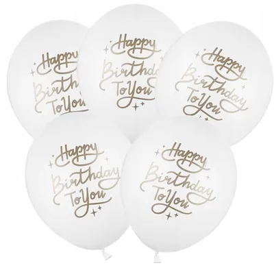 Produktbild von Luftballons 30 cm, Happy Birthday To You, 5 Stk.