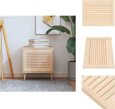 Obrázek produktu pro vidaXL Dveře šatní skříně se žaluzií 39,5x49,4 cm borovicový masiv - Dveře šatní skříně