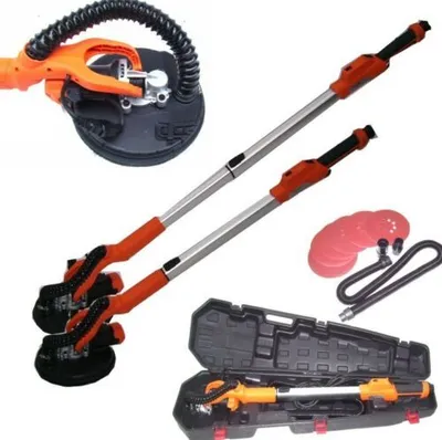 Produktbild von 710W Teleskop Langhalsschleifer 55547 Deckenschleifer Koffer TROCKENBAUSCHLEIFER