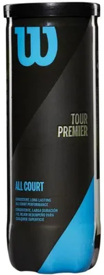 Image de Wilson - Balles de tennis « Tour Premier »  Lot de 3 MR406 (taille unique) (jaune)
