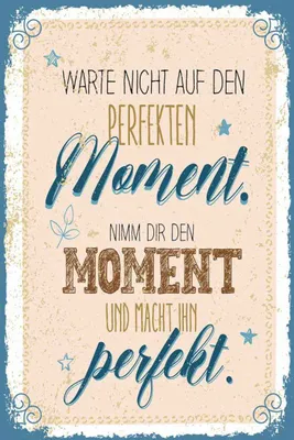 Produktbild von vianmo Holzschild 30x20 cm warte nicht auf perfekten Moment