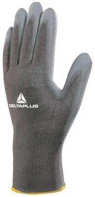 Image de Gant tricoté en polyamide enduit polyuréthane gris granulé/gris T10 - DELTA PLUS - VE702GR10