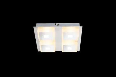 Produktbild von Globo Quadralla Deckenleuchte Aluminium Chrom, 4xLED; 41111-4