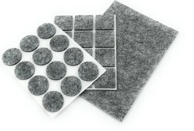 Produktbild von Filzgleiter SET grau | 25 Stk. | selbstklebend | Möbelgleiter Set | zuschneiden möglich