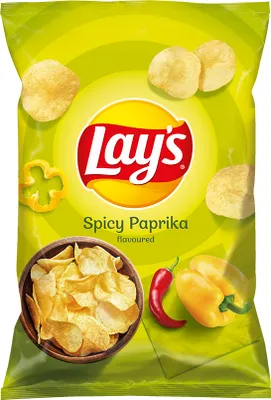 Zdjęcie produktu dla Lay's Paprykowe Spicy Paprika - Chipsy o Smaku Pikantnej Papryki Ostre 130g