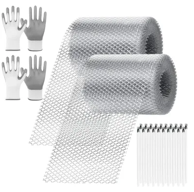 Dachrinnenschutz Aluminiumgitter 15x1200 cm, 1 Rolle