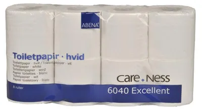 Produktbild von Toilettenpapier, 2-lagig, 9,8 cm x 33,75 m, Weiß | Packung (8 Stück)