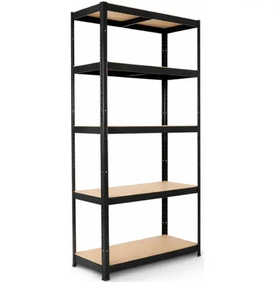 Zdjęcie produktu dla Regały AREBOS do dużych obciążeń 180x90x40 cm 875 kg nośność 0,63 mm 5 płyt MDF Regały magazynowe Regały piwniczne Regały wtykowe Regały warsztatowe Antracyt