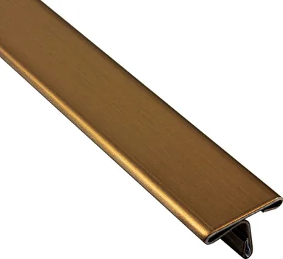 Produktbild von T-Profil Edelstahl Schiene Übergangsprofil V2A L250cm 15mm rose gebürstet
