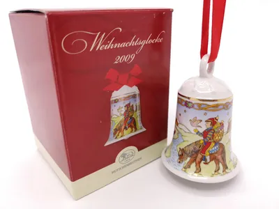 Produktbild von Hutschenreuther Porzellan Weihnachtsglocke Glocke 2009 mit Originalverpackung