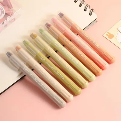 Immagine prodotto di Set di pennarelli fluorescenti in gel, 8 colori, ideali per la Bibbia e per carta sottile, non tossici
