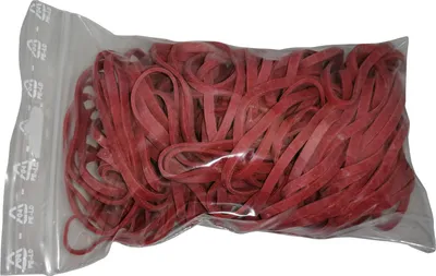 Produktbild von 100 g Gummiringe rot 40mm Ø 1,2 x 3 mm breit