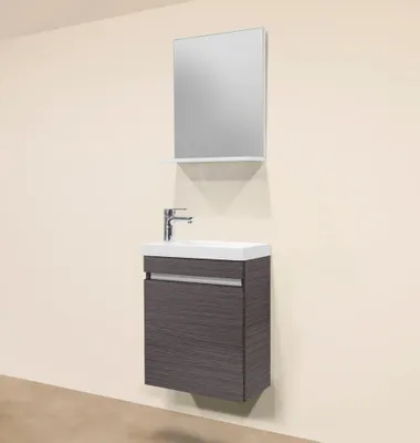 Produktbild von Badmöbel Set NORA 48 Eiche silber
