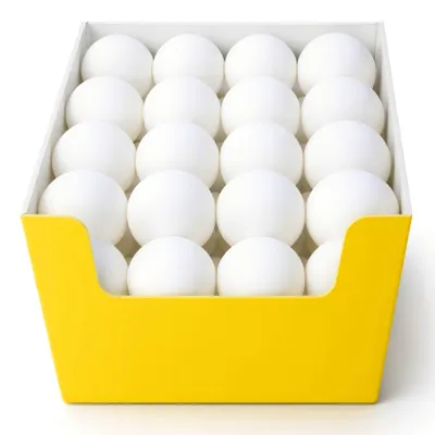 Produktbild von Tischtennisball Tischtennisbälle Pingpong Trainings-Ball 21 Stück weiß Ø40+ 3***
