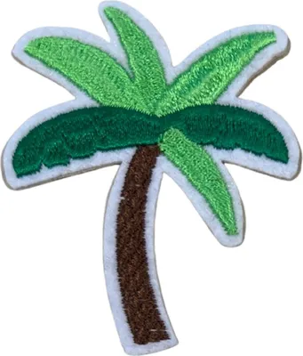 Produktbild von Palmen-Palmen-Emblem-Aufnäher zum Aufbügeln