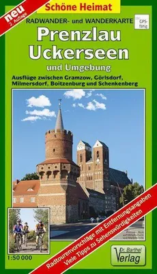 Produktbild von Radwander- und Wanderkarte Prenzlau, Uckerseen und Umgebung