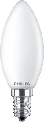 Produktbild von Philips Filament-Kerzenlampe, Milchglas, 40W, B35, E14 x2, 4,3 W, 40 W, E14, 470 lm, 15000 h, Warmweiß