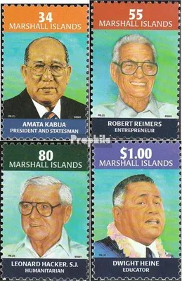 Produktbild von Briefmarken Marshall-Inseln 2001 Mi 1431-1434 (kompl.Ausg.) postfrisch Persönlichkeiten
