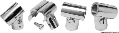 Obrázek produktu pro Úhlový spoj T 60° pro trubky Ø25 mm z nerezové oceli Osculati 41.116.02