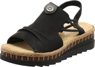 Produktbild von Rieker Damen Keilsandalette schwarz