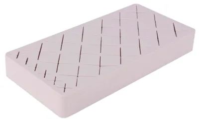 Image de Organisateur à fentes multiples en silicone pour rouges à lèvres, boîte de rangement pour cosmétiques, présentoir de maquillage, rose. (24 fentes)