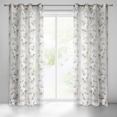 Produktbild von Eurofirany 387449, Durchscheinend, Mehrfarbig, Muster, Polyester, Ring, 110 g/m²