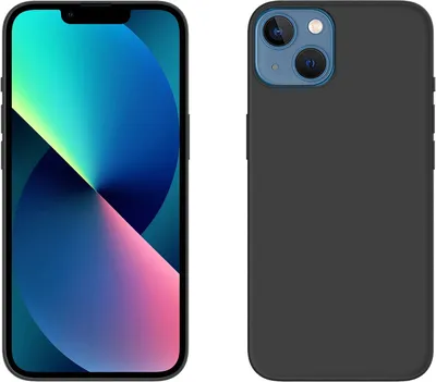 Produktbild von cofi1453® Soft Case Jelly kompatibel mit Schutzhülle Handyhülle Case Bumper in iPhone 13 Mini Schwarz