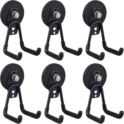 Productafbeelding van Set van 6 Magnetische Haken met Antislip Coating