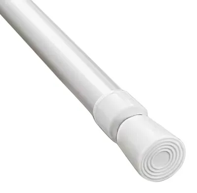 Produktbild von Duschvorhangstange Ohne Bohren 1 Stück, Weiß 50 cm Ausziehbar Mit Drehfunktion Für Badezimmer Und Balkon