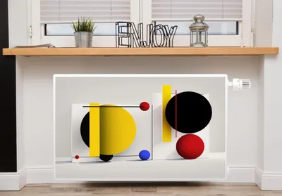 Obrázek produktu pro Magnetický kryt radiátoru - Dekorativní obložení radiátoru 60x100