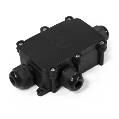 Produktbild von Abzweigdose McPower IP68 - für Außen 1 Ein- und 2 Ausgänge T-Version 124x72x32mm