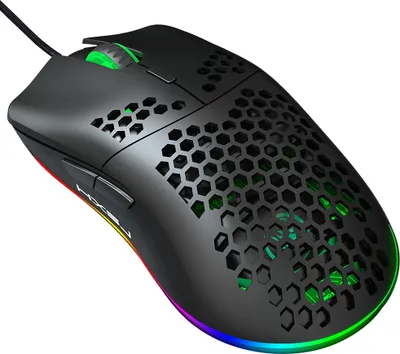 Zdjęcie produktu dla HXSJ J900 – mysz przewodowa, mysz do gier, mysz optyczna, mysz ergonomiczna, 6400 DPI, USB, czarna