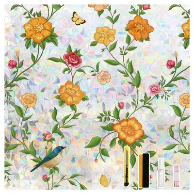 Obrázok produktu pre Omgoods – Farebná ochranná fólia na okná – Samolepiaca – 90 x 400 cm