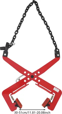 Immagine prodotto di Pinza di sollevamento, design a forbice, elevata capacità di carico, rosso, 350 kg