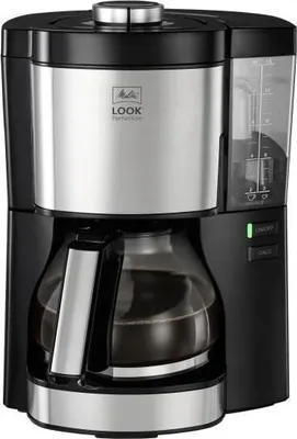 Produktbild von Filterkaffeemaschine MELITTA Look V Perfection 1025-06, Schwarz, AromaSelector, 3-in-1 Anti-Kalk-Schutz, 10 Tassen, 1.25L
