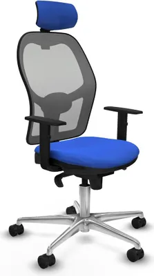 Image de Chaise de bureau avec appui-tête Piqueras y Crespo 1D086N2 Bleu