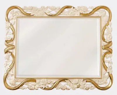 Produktbild von Casa Padrino Luxus Barock Spiegel Cremeweiß / Gold - Hangefertigter Barockstil Wandspiegel - Luxus Möbel im Barockstil - Prunkvolle Barock Möbel - Edel & Prunkvoll