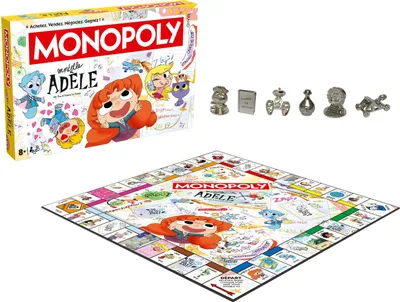 Produktbild von MONOPOLY Mortelle Adele – Brettspiel – GEWINNZÜGE – Ab 8 Jahren
