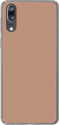 Produktbild von MuchoWow® Handyhülle Schutzhülle Hülle für Telefoonhoesje Huawei P20 Beige - Farbe - Rosa Silikon Softcase Handy Hülle - Hardcover