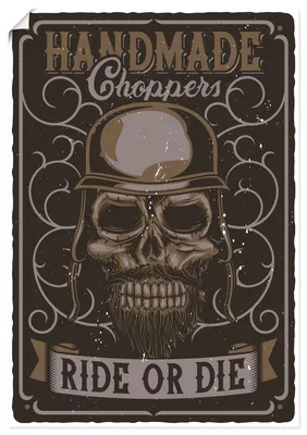 Produktbild von ARTland Poster Totenkopf Größe: 70x100 cm