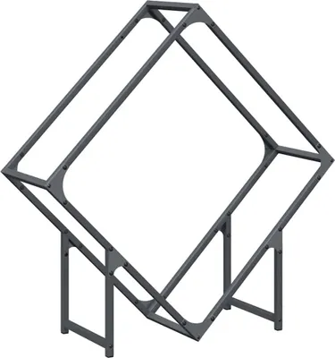 Produktbild von vidaXL Brennholzregal Anthrazit 80x25x80 cm Kaltgewalzter Stahl