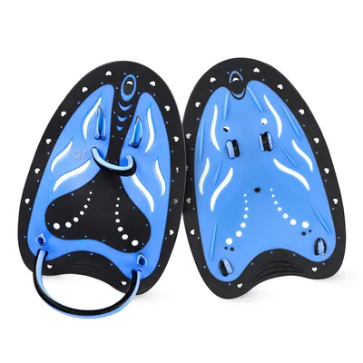 Produktbild von TSUNAMI Schwimmpaddles 22 cm, verstellbare Riemen für Techniktraining im Pool