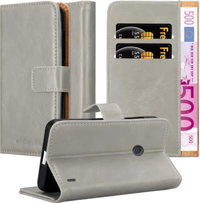 Produktbild von Cadorabo Hülle für Nokia Lumia 520 / 521 Schutzhülle in Braun Handyhülle Book Tasche Case Etui Luxury