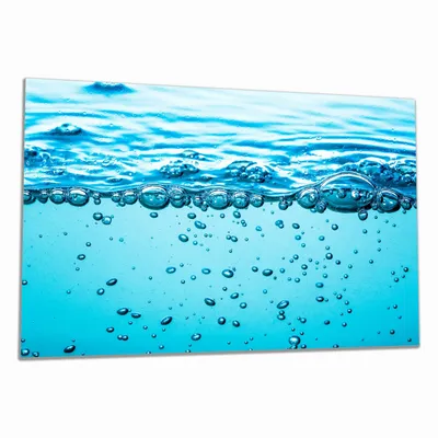 Produktbild von Wallario Herdabdeckplatte aus Glas, Größe 80 x 52 cm 1-teilig, Motiv Nahaufnahme Wasser