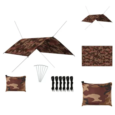 Imagen del producto de vidaXL Lona para exteriores de 3x2 metros, camuflaje - Toldos y protectores solares