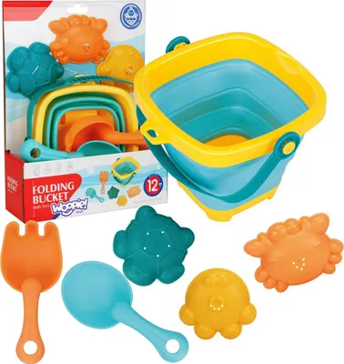 Obrázok produktu pre OEM - WOOPIE Sada skladacieho vedra s lopatou a hrabľami modrá