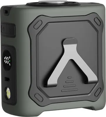 Image de Ventilateur portable ZELURXX à suspendre à la taille – 29 heures de fraîcheur, 2 modes de refroidissement, écran LED, pour l'été, le sport et les activités de plein air, vert