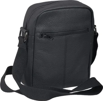 Produktbild von Schwarze Damen Handtasche, 18x19x4 cm, mit Reißverschluss- und Steckfächern
