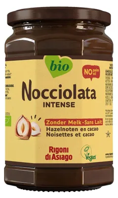 Zdjęcie produktu dla Nocciolata Organiczny wegański krem z orzechów laskowych 650g, bez oleju palmowego, wegański, bezglutenowy