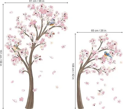 Produktbild von Famanu Wandsticker Dekoration - geeignet für Wohnzimmer, Schlafzimmer und Sofa, Hintergrund 151 cm